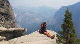 At the top of Yosemite Falls