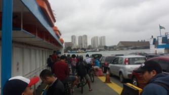 The ferry to Santos